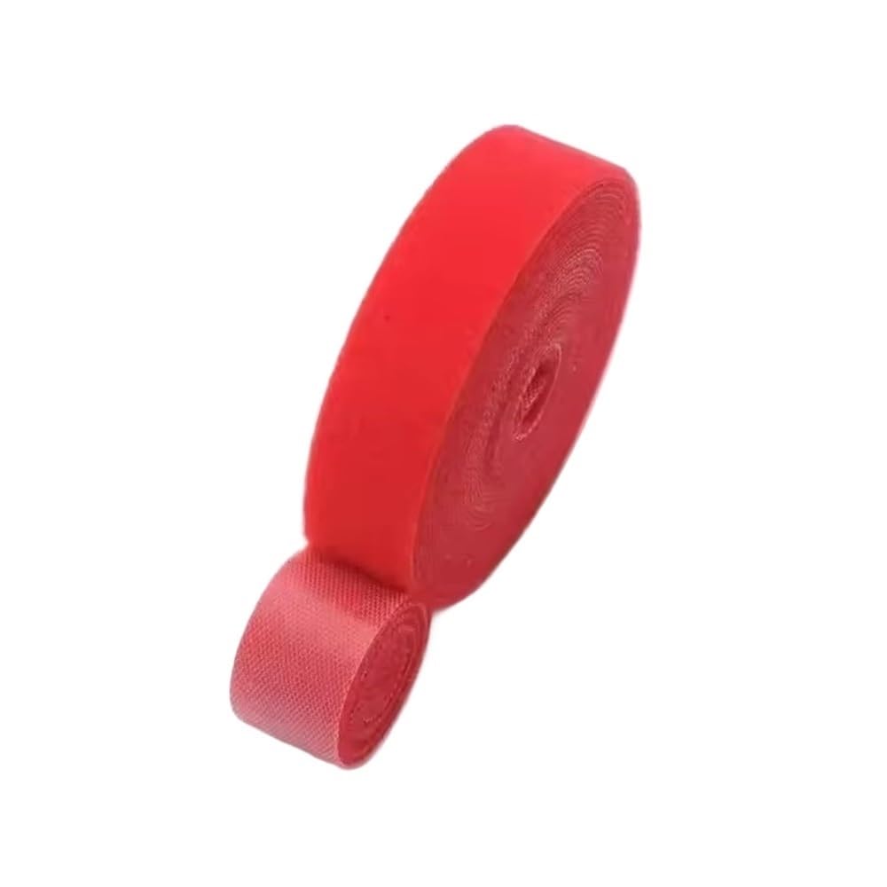 Sunrrafck Red 1Pc Cable Organizer Usb Loop Tape Management Protector Winder Cord For Mouse Earphone Wire Ties Organizador(,5M)