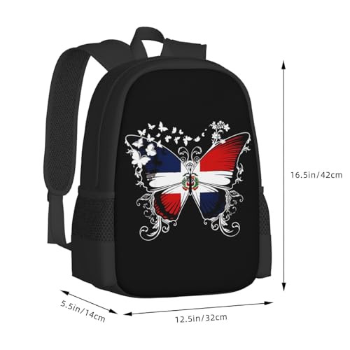 Dominican Republic Flag Backpack Lightweight Large Capacity Laptop Backpack Travel Backpacks for Unisex3