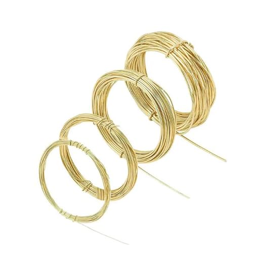 Fil de cuivre et laiton souple rond de 1.2mm x 5m pour loisirs créatifs