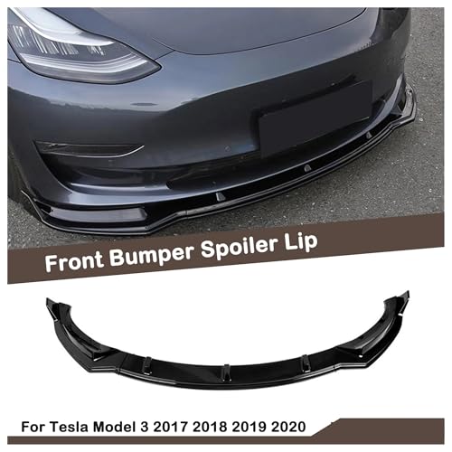 Spoiler avant Tesla Model 3 (2017-2023) avec diffuseur arrière look carbone