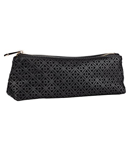 Preisvergleich Produktbild SIX Accessoires, kleine Federmappe, Kosmetiktasche, Cut-Out Muster, schwarz (129-704)