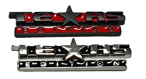 Image of Small Size 2pcs Texas Edition Emblem Badge Car Body Side Sticker Car Universal