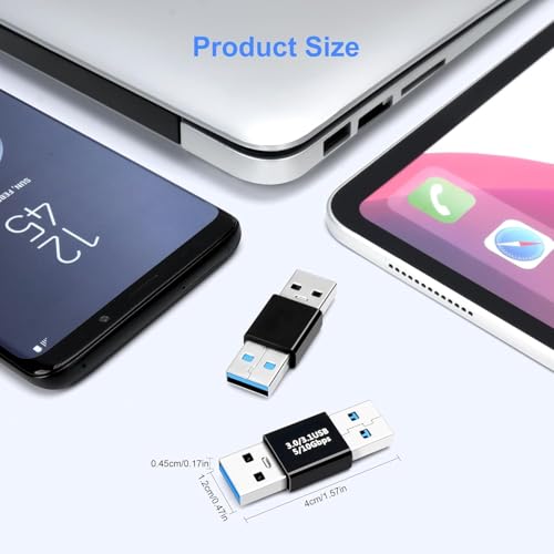 Image of REDWIND USB Male to UsbMale Connector, USB3.0 to 3.1 Adapter, USB-A Male Joiner Plug Coupler Extender USB3.1 Gen 2 Super Speed Charging and Upto 10Gbps Transfer Speed Type A