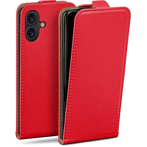 Étui iPhone 16 clapet moex rouge le compagnon idéal de vos déplacements