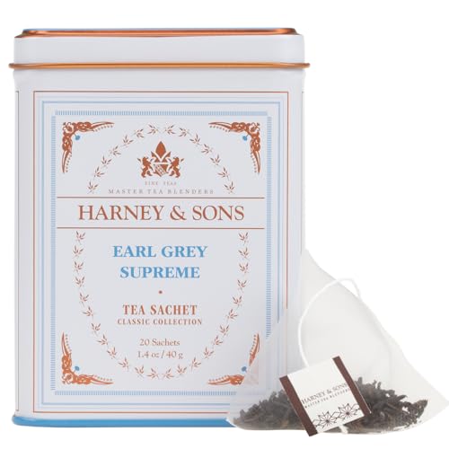 Harney & Sons Earl Grey Supreme, Black Tea, 20 Sachets
