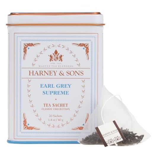 Harney & Sons Earl Grey Supreme, Black Tea, 20 Sachets
