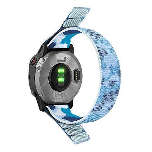 Bracelet nylon 22 mm de qualité supérieure pour Garmin Fenix agate