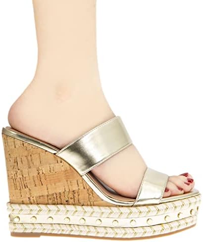 BCBGeneration Women's NEXTI Sandal, Platino, 6 | Image 1