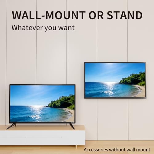 Image of ATYME 24-inch Class 60Hz 720p HD LED TV Flat Screen Television, 24 inch Class, Small Flat Screen Television, LED HDTV with 1*USB 2* HDMI 1*VGA ARC Connection 240AH5HD