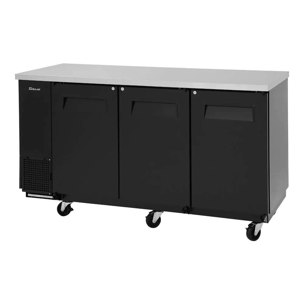 Turbo Air TBB-24-72SB-N6 73in Narrow Depth Back Bar Cooler w/Black Vinyl Exterior on Fridge.com
