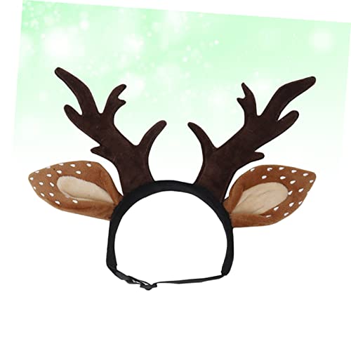 Diadema para mascota con cuernos de reno S miniatura 6