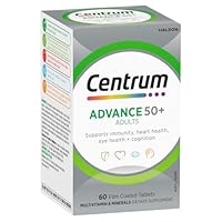 Centrum Multivitamin and Multimineral 50 Plus Tablets, Multi, 60 count, Pack of 60