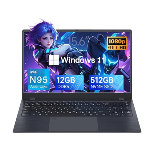 ノートパソコン Intel Core N95 薄型ノートPC 15.6インチ Windows 11 Pro対応 4C4T DDR5...