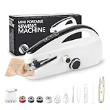 UOUOU Máquina de Coser Electrica, Maquina de Coser Portatil de Mano, Mini Máquina de Coser,...