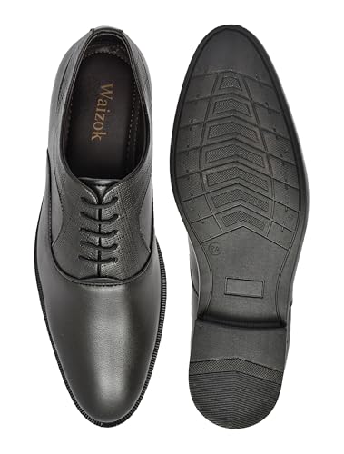 WAIZOK Premium Formal Shoes for Men Black - Image 6