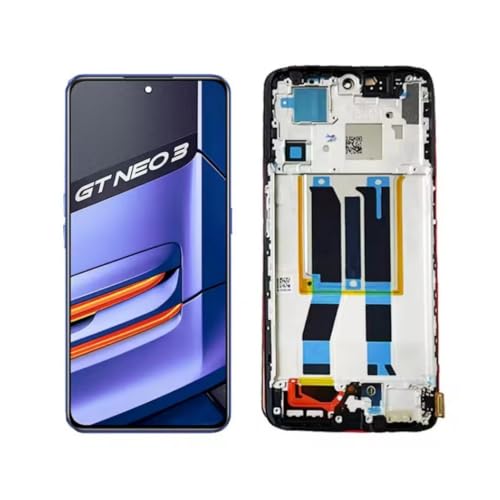 Écran avec châssis Realme GT Neo 3 bloc tactile réactif RMX3560
