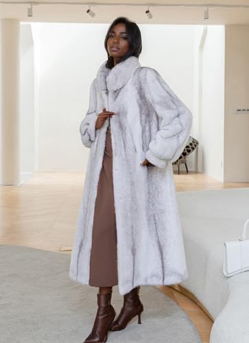 Women's Long Soft Faux Fur Overcoat Coat Fancy Style Fashion Winter Warm Fur Jacket Outwear Sweater2