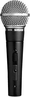 Shure SM58S Dynamic Cardioid Vocal Microphone with On/Off Switch - Pro XLR Mic for Live, Studio, Podcasting & Recording