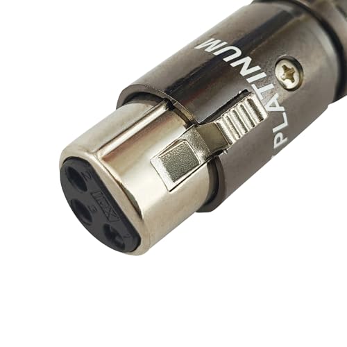 Image of MX 3 Pin XLR connector Microphone Connector pin Pure Copper Nickel Plated Pins1 for High Conductivity microphone cable connector, PERENT 3078 PACK OF 2, Female Connector, pack of 2