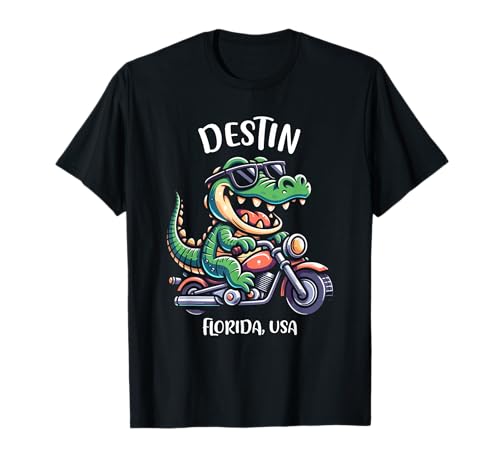 Destin Florida USA Fun Alligator Cartoon Design T-Shirt