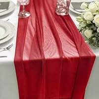 Chiffon tafelloper, paars, 70 x 300 cm, 1 stuk, tafeldecoratie