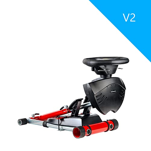 - Wheel Stand Pro, soporte de volante y pedal para Thrustmaster SPIDER, T80 / T100, T150, F458 / F430, rojo
