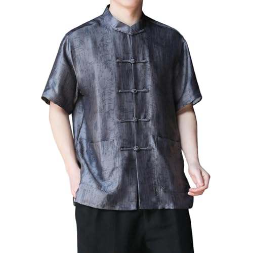 Chemise d'été style chinois homme décontractée pour vos vacances et soirées en terrasse