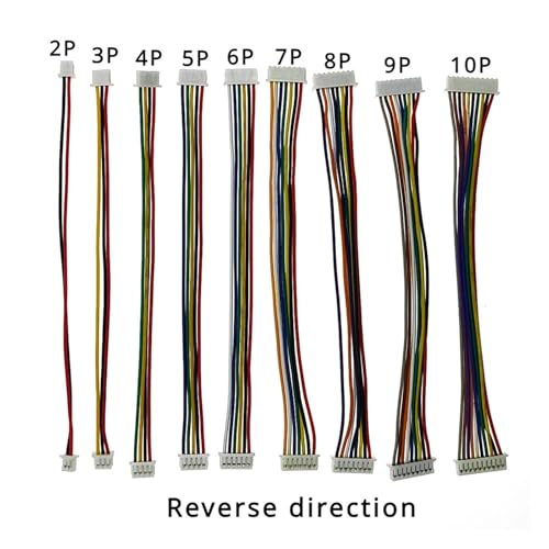 Nappe JST 1.25mm 7P même direction double connecteur avec fil 28AWG 100mm de longueur - 2