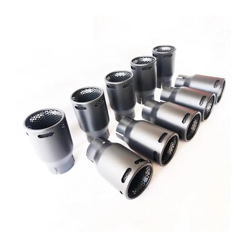 Tail Throat Matte Black Tail Throat Compatible for Lamborghini Aventador SVJ/Huracan EVO Spyder Stainless Steel Exhaust Pipe Tail Throat