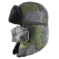 Russische Hoed Winter Hoed Oesjanka Verdikte Warmte En Koude-Proof Outdoor Katoen Oor Cap Oorklep Mannen Sneeuw Caps, Bruin, 60-65 Cm