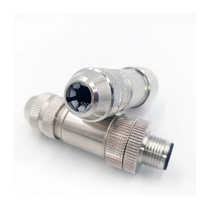 Connecteur M12 étanche contre les interférences 4 broches mâle coudé à vis