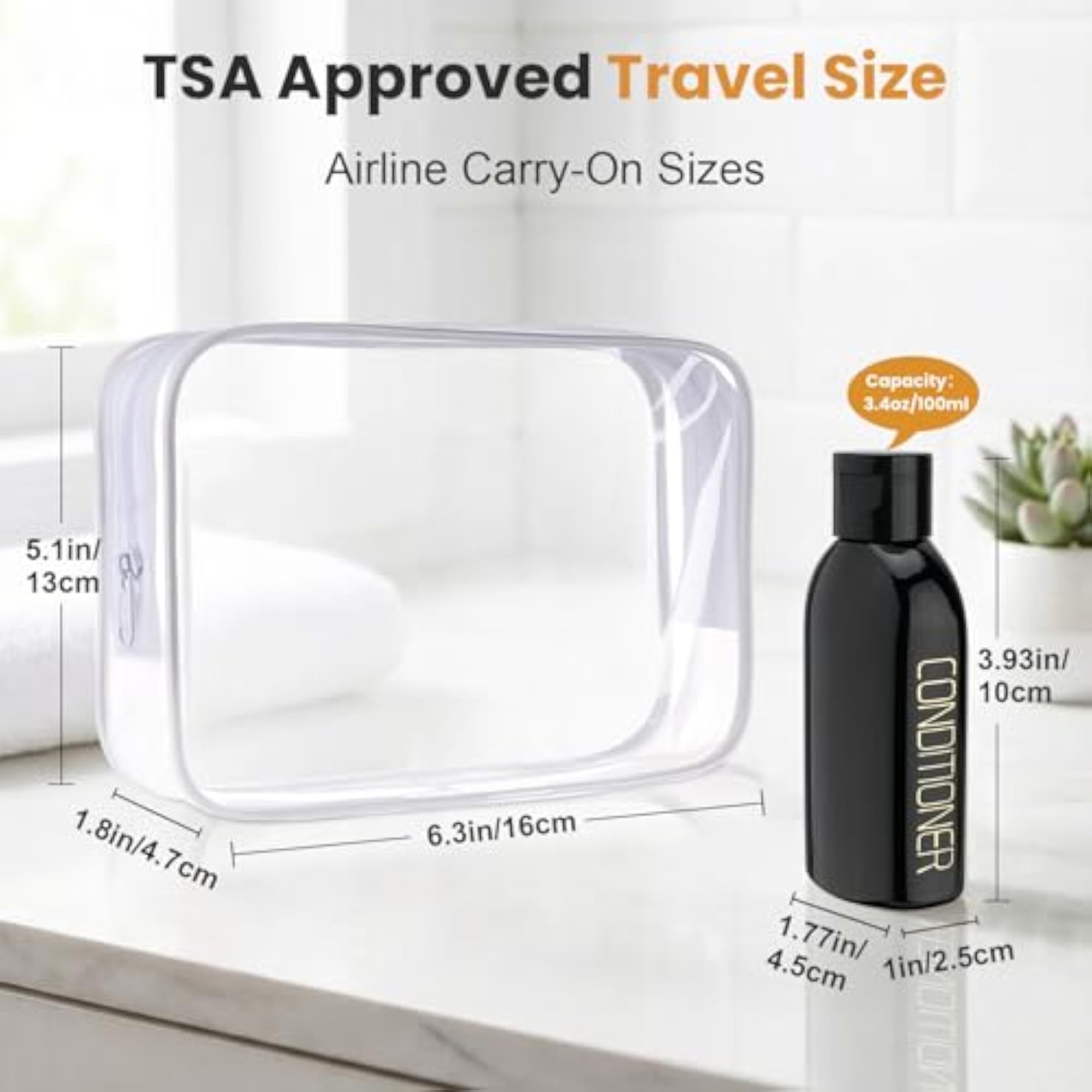 Travel Bottles for Toiletries, Leak Proof Containers