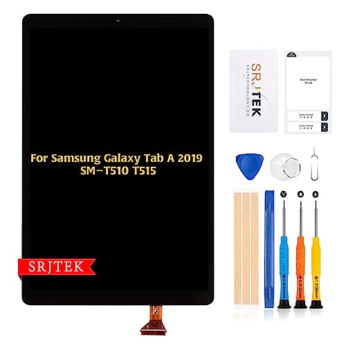 For Samsung Galaxy Tab 2019 Screen Replacement T510 Lcd Screen Replacement 10 Inch Lcd Display Sm-T515 Touch Digitizer Compatible With Model Sm-T510 Assembly Repair Parts Kits(Black) #TOP3