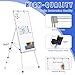 Magnetic Dry Erase Board with Stand 36x24in Whiteboard Easel with Height Adjustable Tripod, 3' x 2' Flipchart Easel Stand Presentation Board with Markers, Eraser & Magnets for School Office and Home
