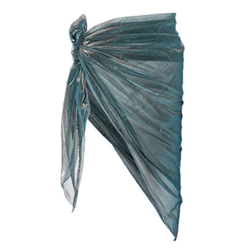 DYNWAVE Cinto de Dança Do Ventre Cintura Dança Do Ventre Hip Cachecol Cinto Triângulo Saia Turquesa