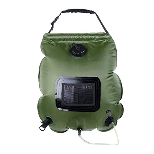 Baoblaze 20L Chuveiro Solar Ao Ar Livre Portátil Chuveiro Saco Camping Saco de