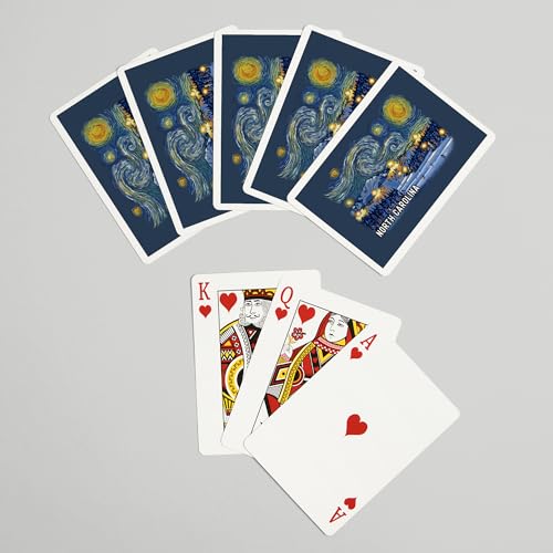 Lantern Press Baraja Poker 52 Cartas Arte North Carolina miniatura 7