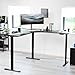 VIVO Electric Multi-Motor Height Adjustable Corner 3 Leg Standing Desk Frame, Sit Stand Ergonomic L Frame with Push Button Controller, Black, DESK-V123EB
