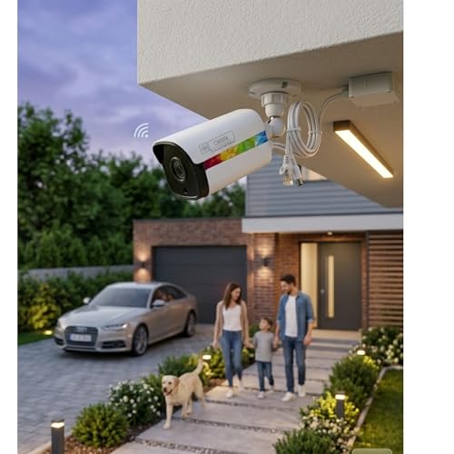 Image of ADS India ColorVu 5MP IP Outdoor Bullet Security Camera with 3.6mm Lens, Starlight Night Vision, Motion Detection, HD Surveillance CCTV Camera for Home Office Shop