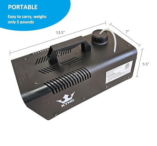 kyng snow machine 650w wired remote snow maker snowflake maker for dj parties christmas holidays parties