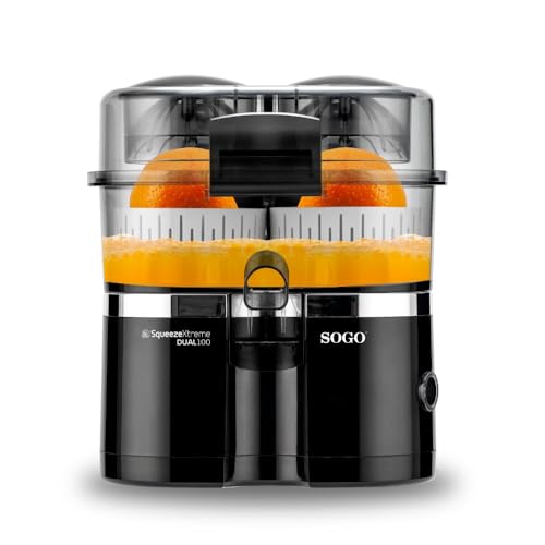 SOGO Exprimidor De Naranjas Eléctrico XL Con Elevación Automática - Exprimidor Eléctrico 100W Para Zumo Natural Sin Esfuerzo - Exprimidor Naranjas Automático Sin BPA - Juicer Con Tapón Antigoteo - imagen 4