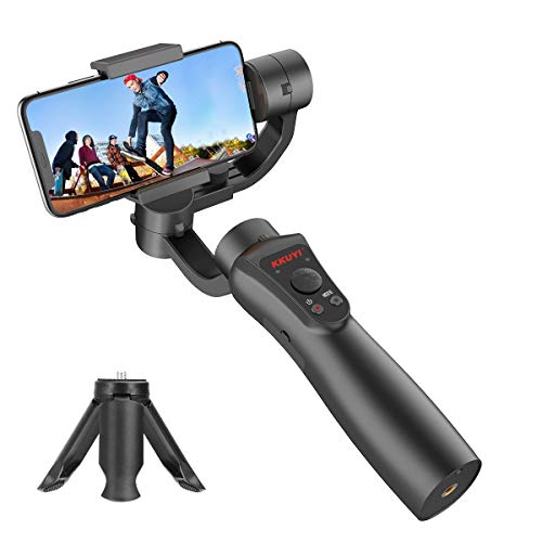 3-Axis Gimbal Stabilizer for Smartphone, KKUYI Handheld Stabilizer for iPhone & Android Phones