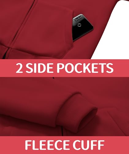 Mens Fleece Hoodies Zip Up Warm Thick Winter Jacket - image 6