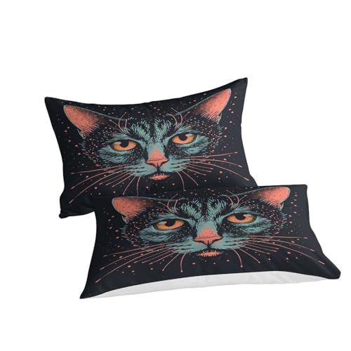 Ensemble de literie chat 3D pour une chambre d'enfant cocooning