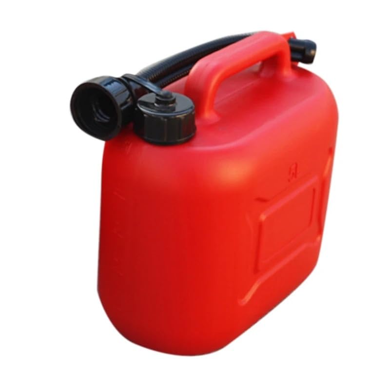 NADCFN Depósito de Combustible Tanque de Gasolina de plástico para Coche, Tanque de Combustible de 5L con Tubo Adecuado para Viajes en Coche Bidón de Gasolina