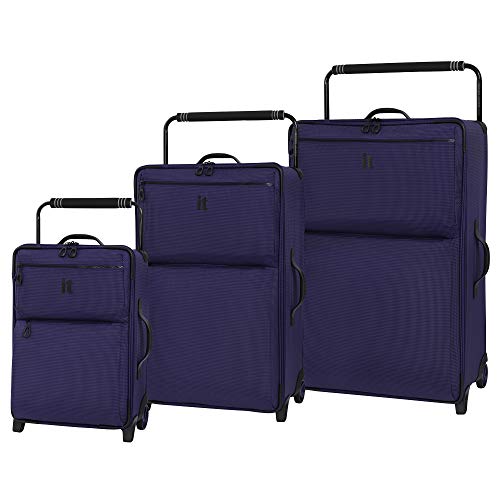 it luggage World's Lightest Los Angeles Softside Upright, Queen Purple, Carry-On 22-Inch