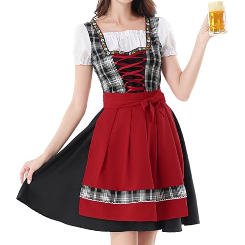 Costume traditionnel allemand Oktoberfest robe de fête de la bière bavaroise cosplay carnaval