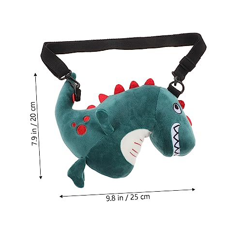 Plush Cartoon Dinosaur Coin Purse for Boys and Girls Cute Mini Wallet Change Holder Zipper for Storing Coins and Small Accessories2