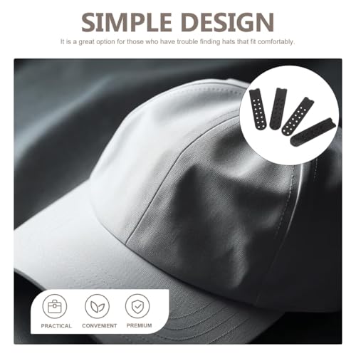EXCEART 10 Paar Verstellbare Kunststoff Hut-Extender Snapback Riemen Cap Verlängerung Für Baseballmützen Und Herren Hüte 3.15X0.31 Zoll Tragbare Hutverschlüsse Mit Druckknöpfen