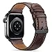 Tasikar Lederarmband Kompatibel mit Apple Watch Armband 49mm 46mm 45mm 44mm 42mm Premium Echte Leder Ersatzarmband Kompatibel mit iWatch Ultra 3 2 1 SE Series 11 10 9 8 7 6 5 4 3, Retro Braun
